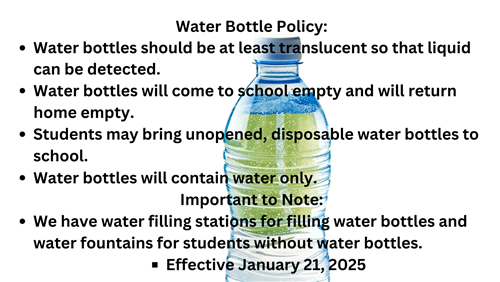 Water Bottle Policy